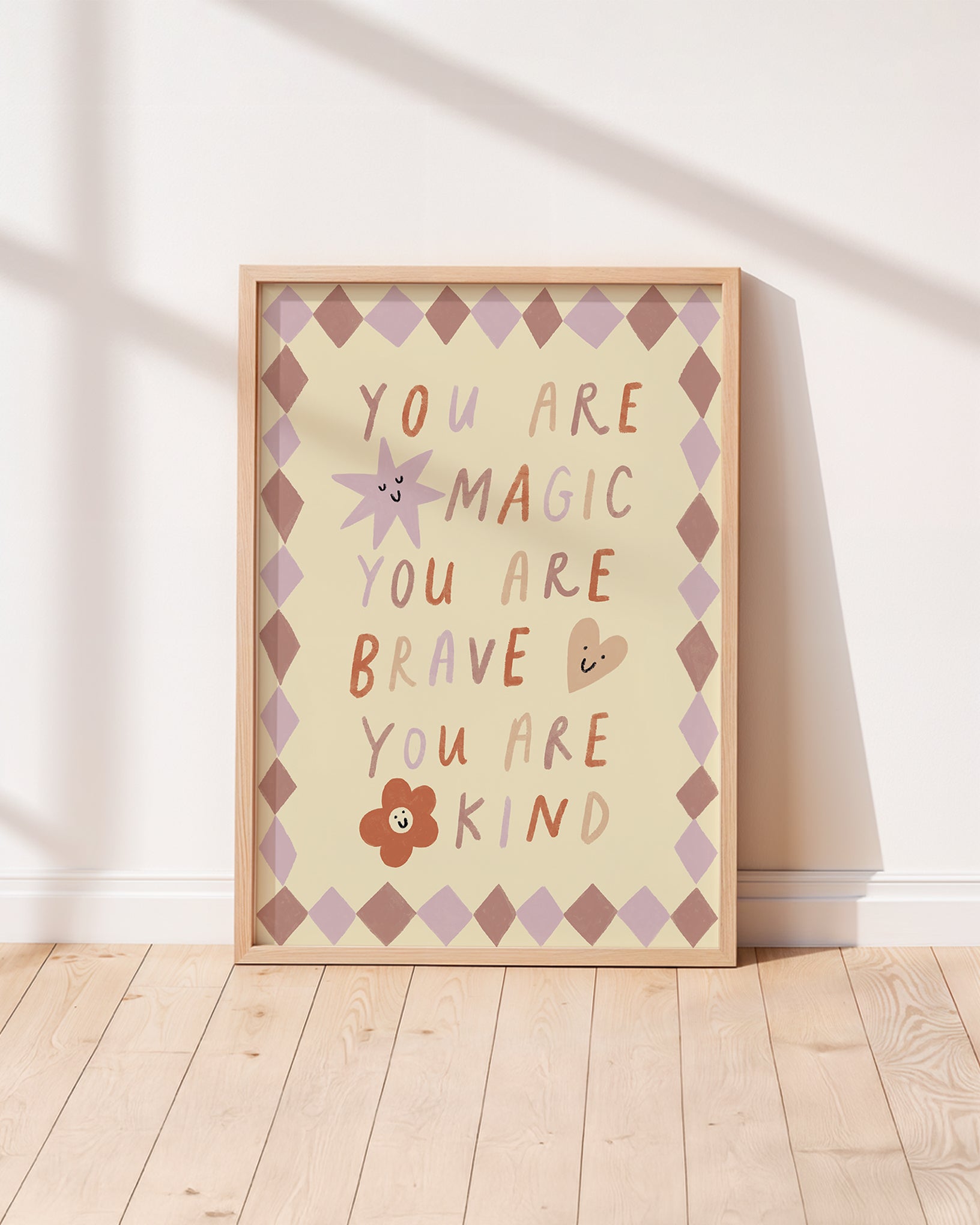You are Magic inspirational kids poster with affirmation for bedrooms, home-ed classrooms or playrooms