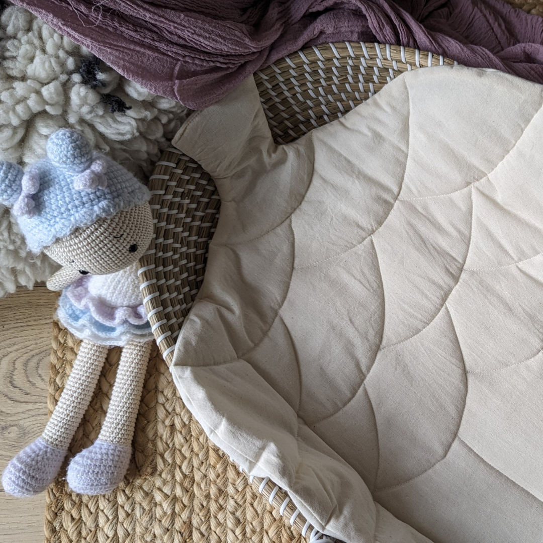 Acorn shaped baby mat ideal for eco-conscious new mums