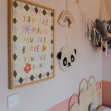 You are Magic inspirational kids poster with affirmation for bedrooms, home-ed classrooms or playrooms